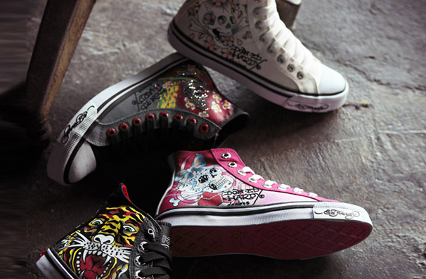 香港购物：PONYx ED hardy联名推出极致庞克摇滚鞋款