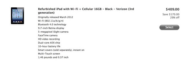 一降再降 苹果下调3G iPad 2/3翻新机价格