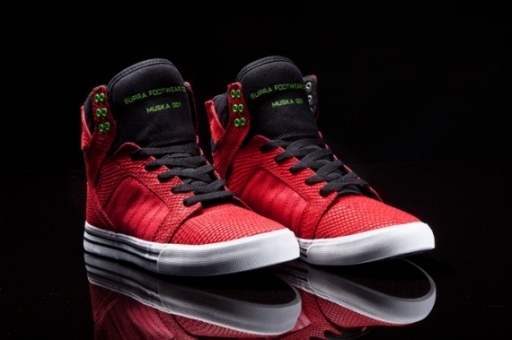 香港时尚鞋款：Supra skytop发布“DURMMOND”红色巨蟒配色