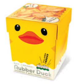 香港商家推“橡皮鸭虾片” 外型可爱