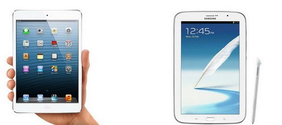 苹果iPad Mini对决三星Galaxy Note 8.0