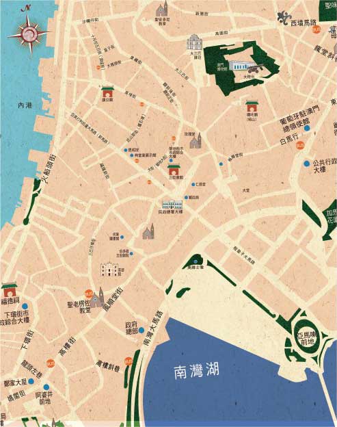 澳门特色老店铺地图