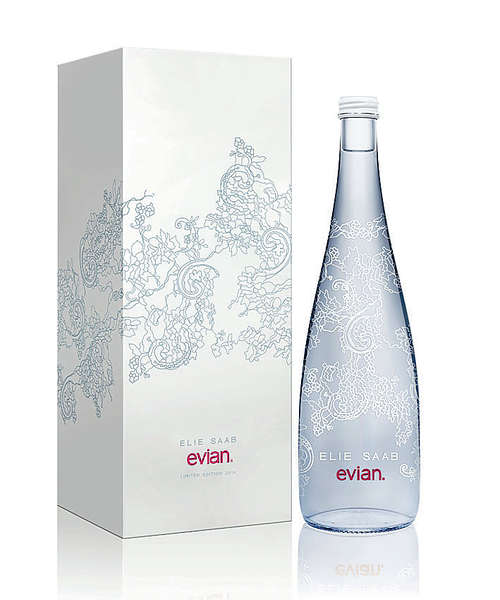 香港购物新品：Evian x ELIE SAAB 2014特别版纪念瓶