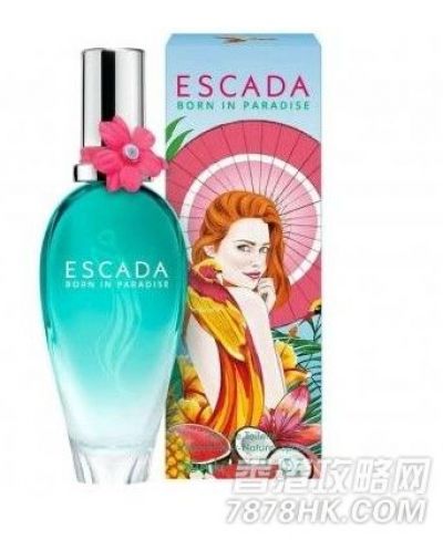 香港时尚：Escada 新款蓝色瓶身的Born in Paradise 女士淡香氛