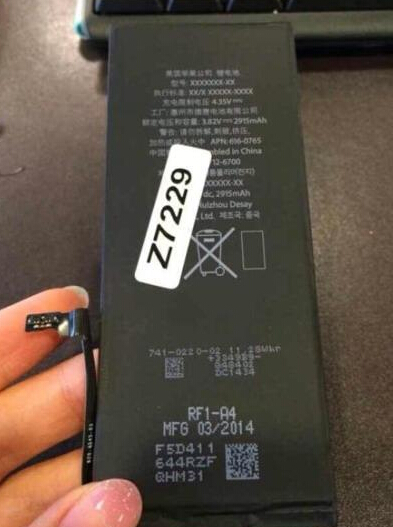 传5.5寸版iPhone 6配2915mAh电池 或定名6L