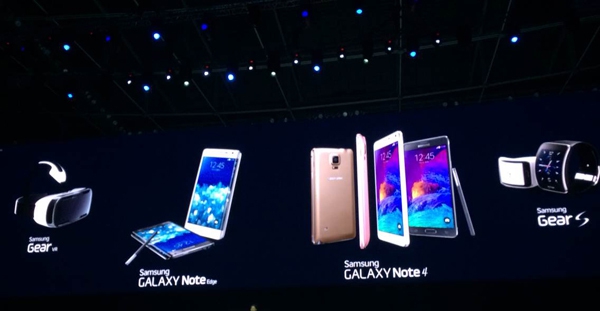 三星发布GALAXY Note 4 ：金属边框 配5.7寸2K屏幕（图)