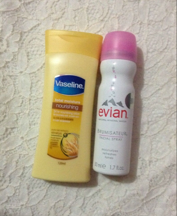 香港晒货：晒从HK扛回来的战利品（依云、蒸汽眼罩、雅诗兰黛、lancome等）