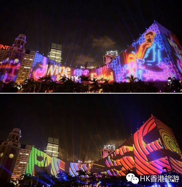 香港旅行：闪跃维港 3D光雕汇演