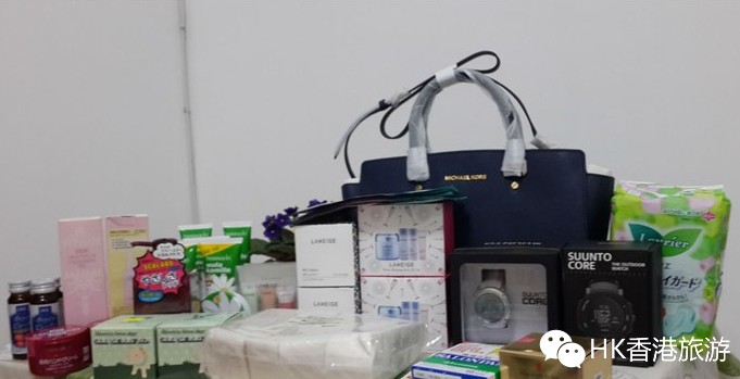 12.2香港暴走时间廊败颂拓手表、MK selma包、兰芝、DHC等