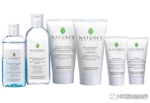 香港化妆品：NATURE’S天然能量活肌水系列（附报价）
