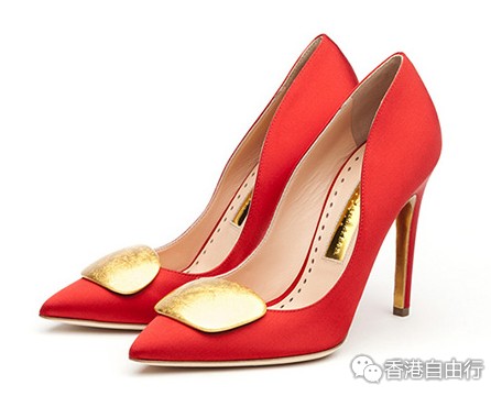 香港时尚鞋款：Rupert Sanderson 推出24K金点缀的鞋款