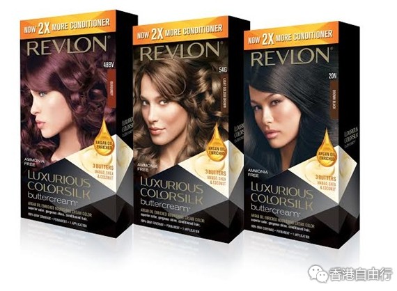 香港购物报价：家用染发突破！REVLON露华浓Luxurious ColorSilk Buttercream™ 丽然莹亮染发霜