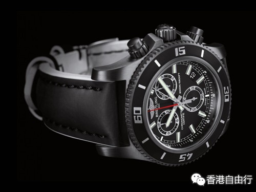 香港时尚：百年灵超级海洋M2000计时腕表黑钢限量版