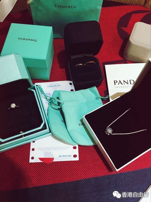 香港四日游，采购BLUE家钻戒、TIFFANY家对戒等