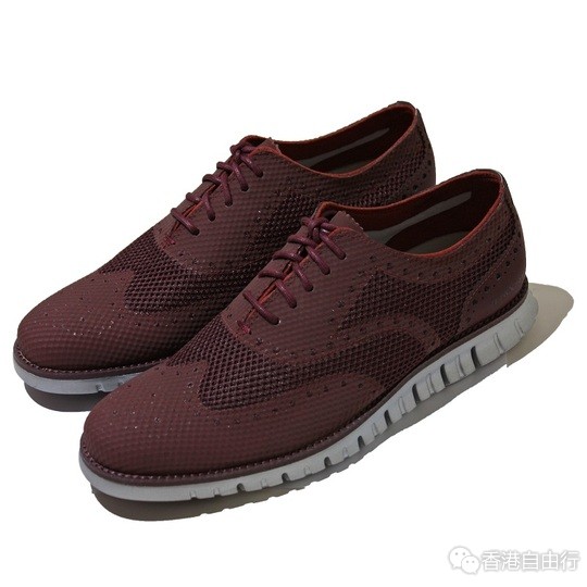 香港购物：美国制鞋老牌Cole Haan男装ZeroGrand No Stitch Oxford别注版