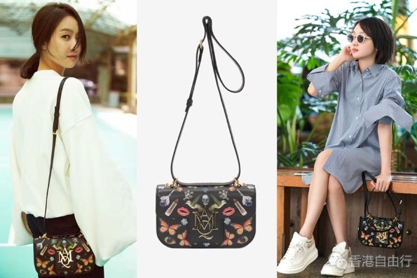 香港购物：华丽实用于一身! 明星最爱Alexander McQueen Insignia手袋