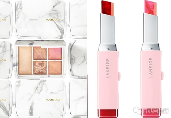 香港化妆品：好看又好用！HOURGLASS、MARC JACOBS、LANEIGE吸睛云石花纹妆物一览