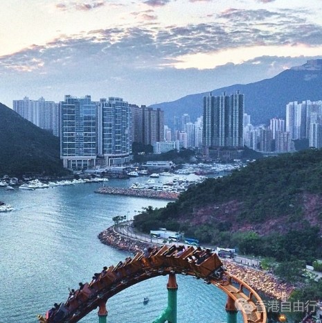 香港旅行：想不到HK又多一项世界之最 海洋公园越矿飞车
