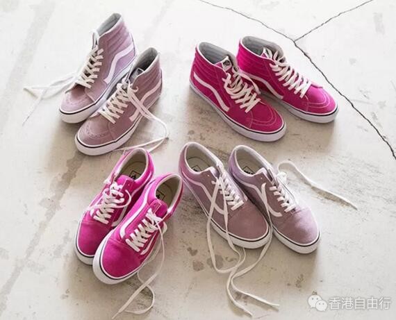 香港时尚：Vans与Beauty&Youth推联乘系列：薰衣草紫x莓果粉红，夏日的色系！