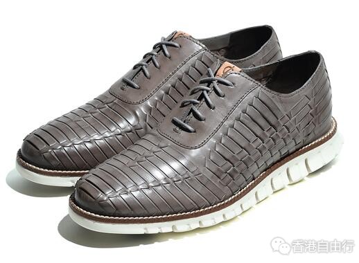 香港时尚：COLE HAAN全新ZEROGRAND HUARACHE OXFORD真皮鞋款