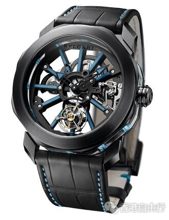 香港时尚：宝格丽BVLGARI蓝宝石陀飞轮腕表