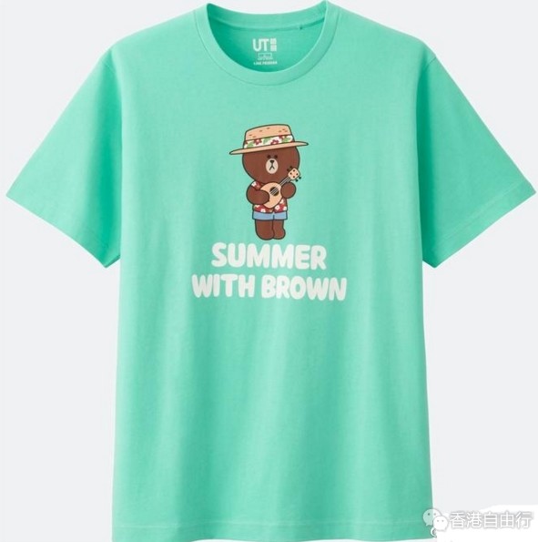 香港购物：布朗熊和可妮兔已经双双躲在优衣库UNIQLO T恤上卖萌撒娇！