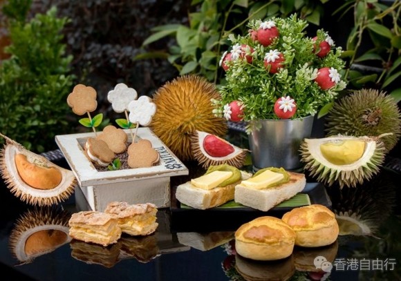 香港美食推介：榴莲控注意！The Market下午茶限期推出沙巴红肉榴槤甜品