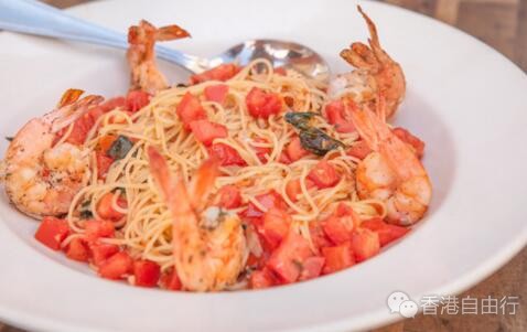 香港美食推介：The Cheesecake Factory芝乐坊餐厅 虾肉天使面