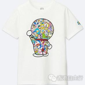 香港时尚：UNIQLO Takashi Murakami X Doraemon系列T恤