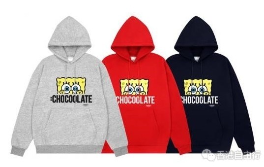 香港购物：:CHOCOOLATE邀请了《海绵宝宝》的海绵宝宝及派大星担任秋冬大使啊