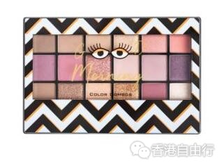 香港化妆品：COLOR COMBOS柔滑闪烁18色眼影盘 18色任你打造人气渐层眼妆（附HK报价）