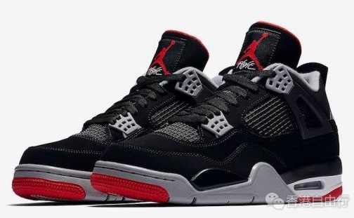 香港购物：Air Jordan 4 Bred 传奇回归！经典配色「Bred」复刻版本回来