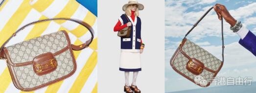 香港购物：充满复古元素和标志性马衔扣细节的 Gucci 1955 Horsebit Bag