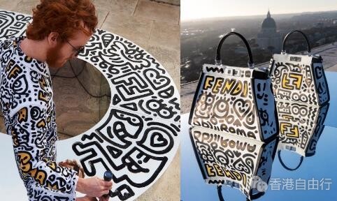 香港购物：英国艺术插画家 Mr. Doodle x FENDI Peekaboo 手袋