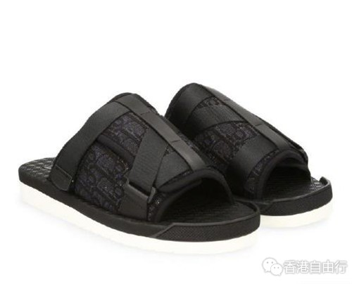 香港购物：Dior 推出全新 Oblique 黑色印花拖鞋鞋款