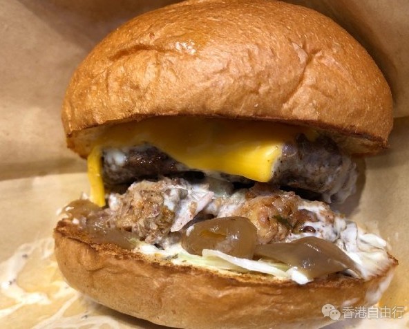 红磡这间人气汉堡外卖店Nomad Burger，店铺主打份量十足的汉堡