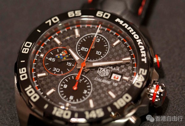 香港购物：TAGHeuer泰格豪雅特别打造泰格豪雅F1系列马力欧卡丁车联名限量版