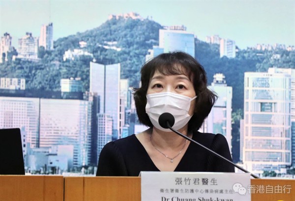 张竹君：本地个案较上周增25.6%　死亡数字亦上升