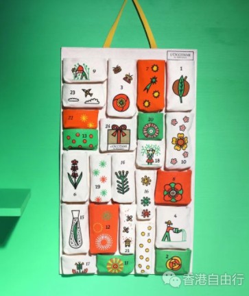 香港购物：L’OCCITANE 圣诞倒数环保日曆