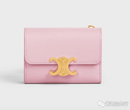 香港购物报价：CELINE 亮面小牛皮小型TRIOMPHE银包