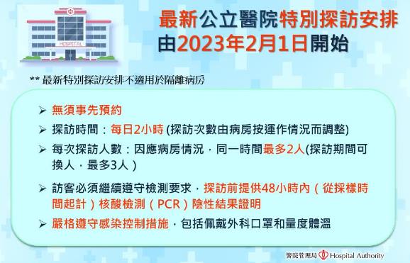 公院探访今起无须预约 仍需48小时内核检证明