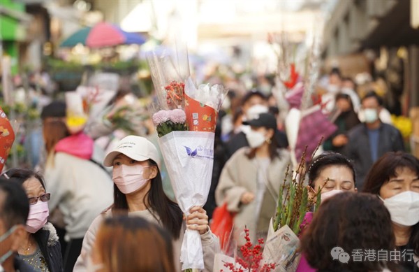 情人节将至　旺角花墟店主料今年生意升两成