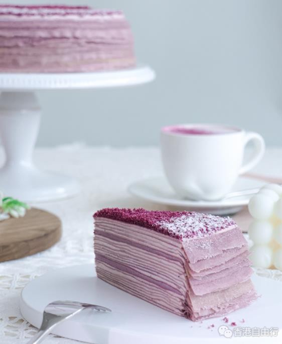 香港美食推介：LadyM蛋糕 限定口味紫薯千层蛋糕