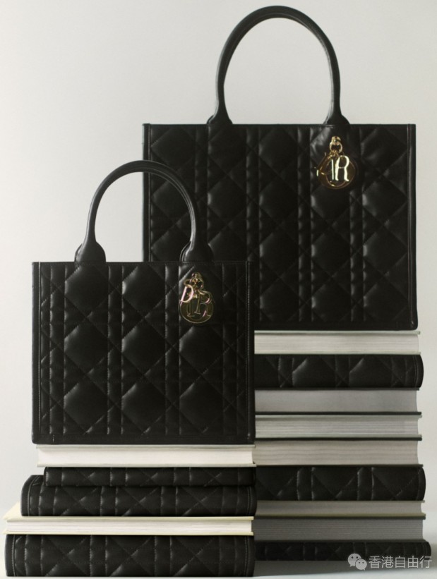 香港购物：DIOR 呈献 MACROCANNAGE特大藤格纹皮革DIOR BOOK TOTE