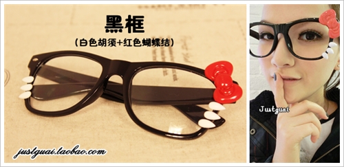 Hello kitty眼镜网络爆红明星同款
