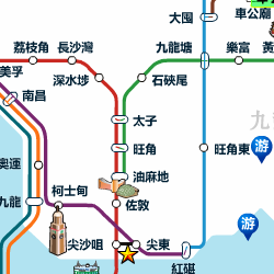 香港地铁旅游美食购物地图
