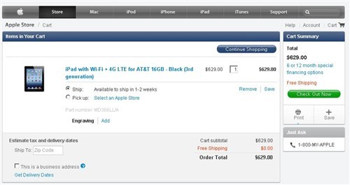 全球最低价 新iPad美国网购详细指南
