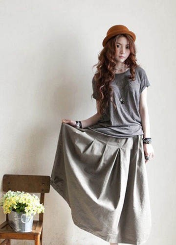 香港购物热心推荐：半身裙巧搭显高挑