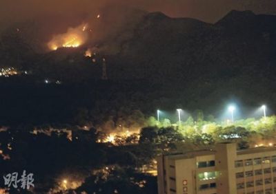 香港清明节最少发生68宗山火 多为扫墓遗火种 