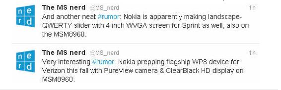 旗舰泄露 两款诺基亚WP8双核新机曝光